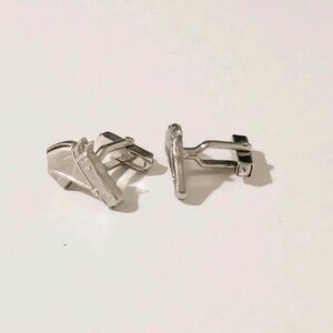 VTG Swank Horse Head Cufflinks Silver Tone MCM Equestrian Western Retro Cowboy